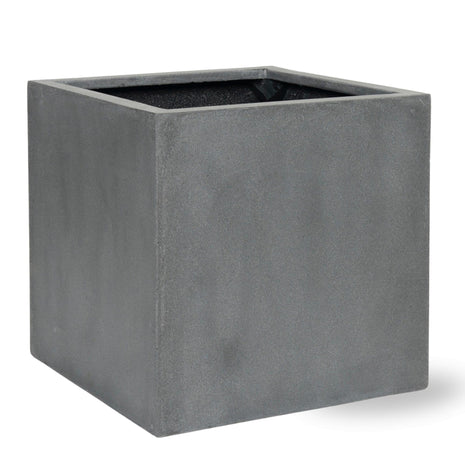 Block Grey – Betonnen plantenpot S | D30 × H30 cm | Moderne vierkante plantenbak voor binnen & buiten - Kamerplant