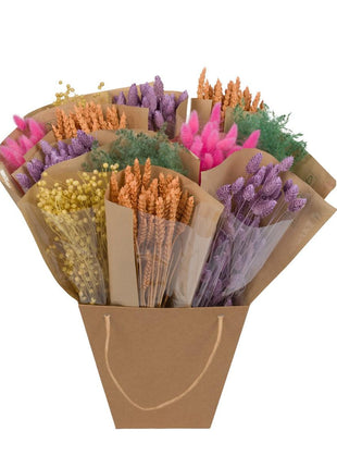Droogbloemen - Dried Mono Mix - Pastel - ↕50cm