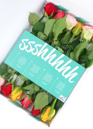 Colorful Roses - brievenbusboeket kleurrijk